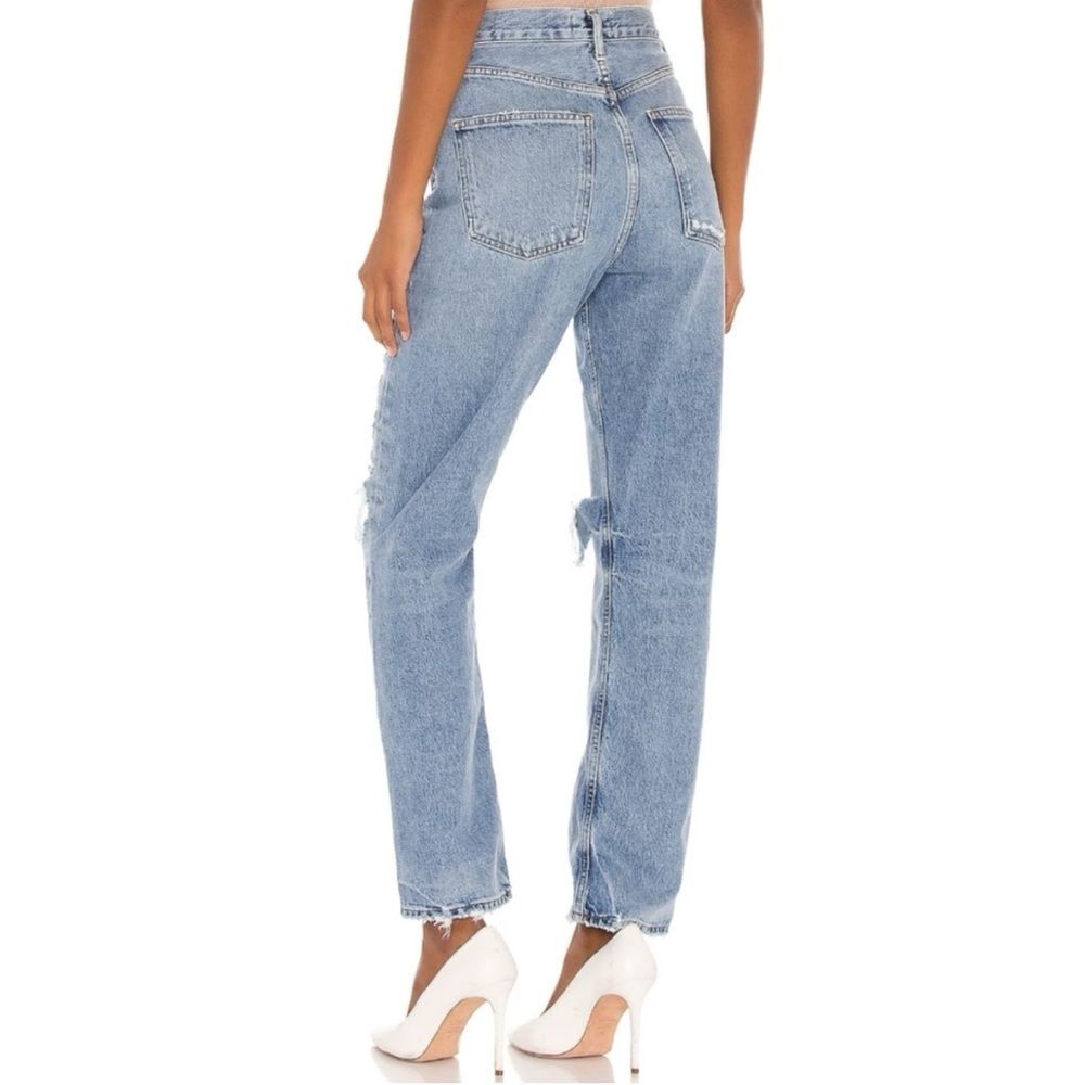 AGOLDE 90's Mid Rise Loose Distressed Jeans in Major Size 24 - Picture 3 of 13